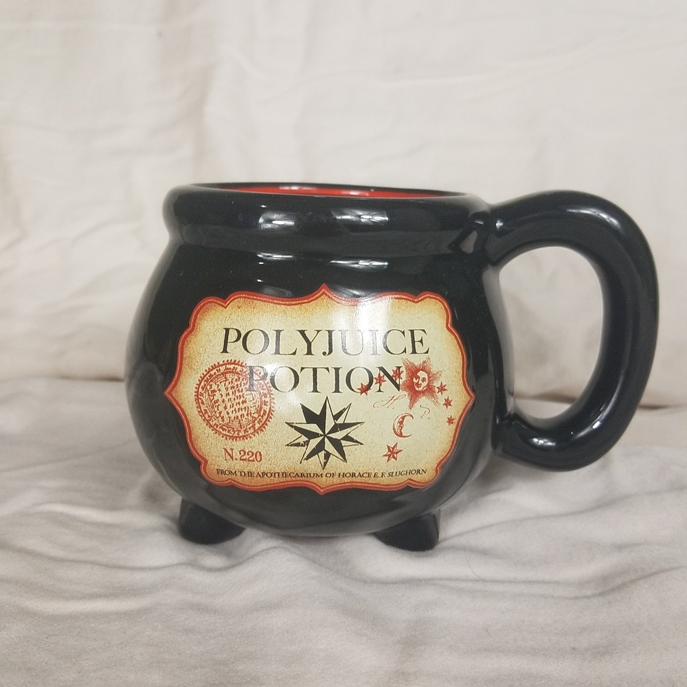 Silver Buffalo Harry Potter Polyjuice Potion Cauldron Mug‎ OS Black New 23oz